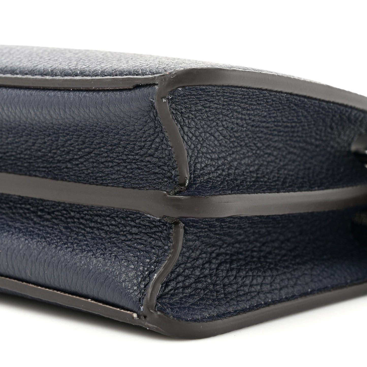 Cuoio Romano Vitello Cover Bi-Color Peekaboo I See U X Cross Satchel Cuoio Blue