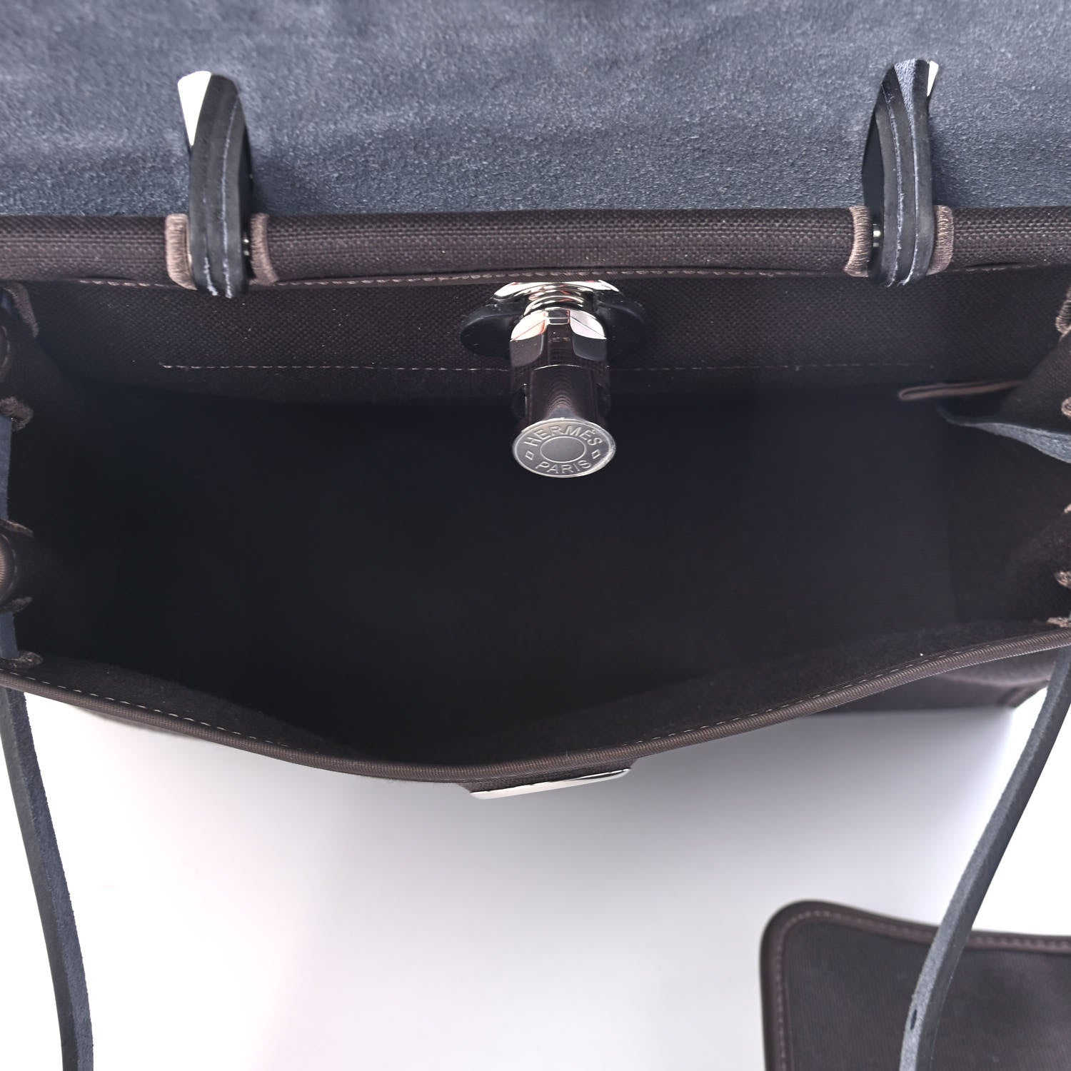 Hermes Toile Vache Hunter Herbag Zip 31 PM Black Ebene 4 of 8
