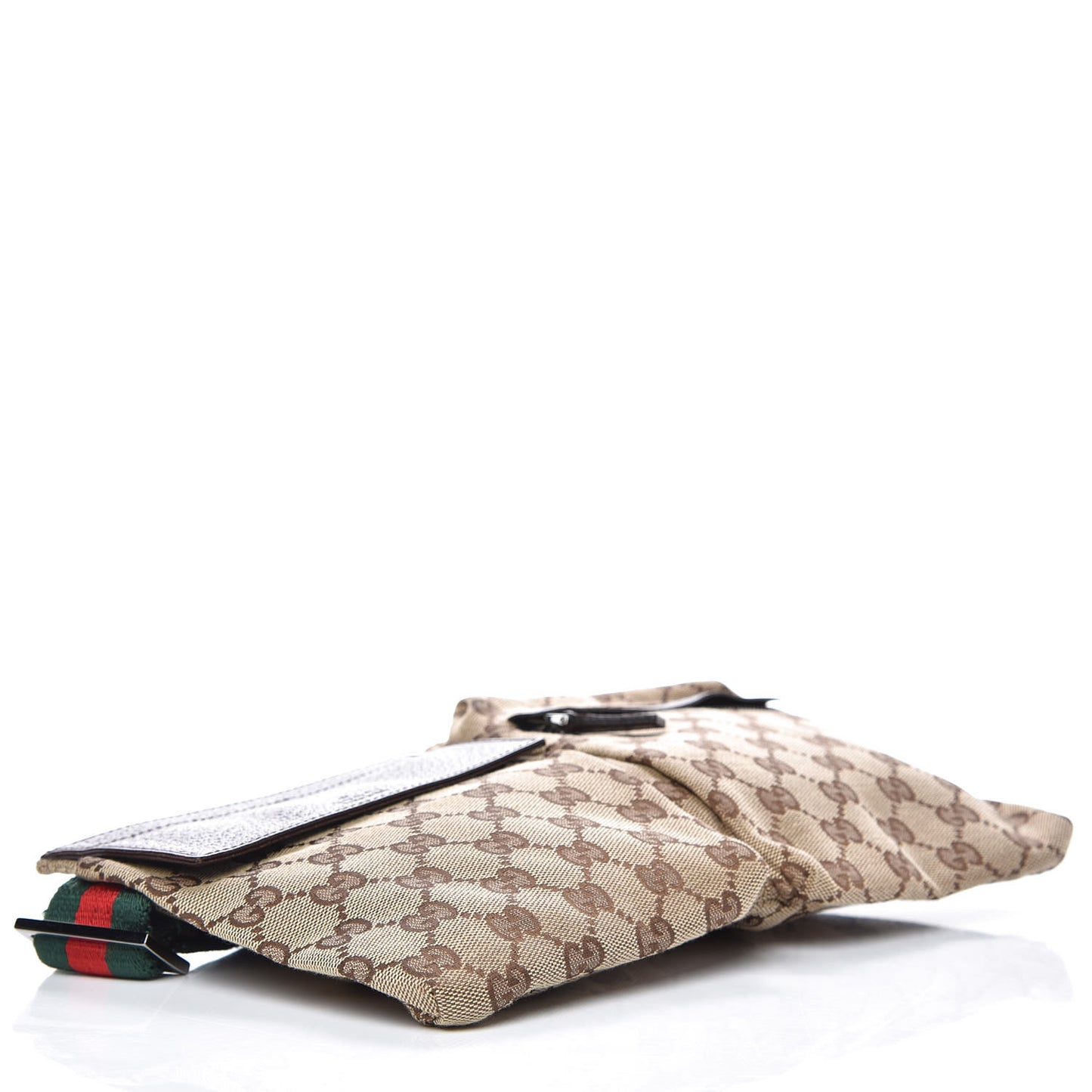 Monogram Web Belt Bag Dark Brown