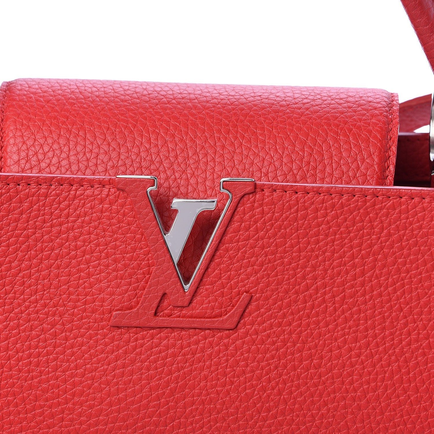 Louis Vuitton Taurillon Capucines PM Rubis 9 of 9