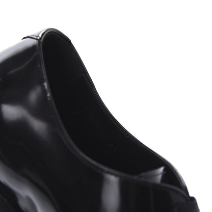 Saint Laurent Patent Calfskin Mens Smoking 25 Derby Lace Up Shoes 41 Black 8 of 10