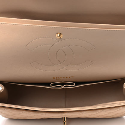 Chanel Lambskin Quilted Jumbo Double Flap Beige 4 of 10