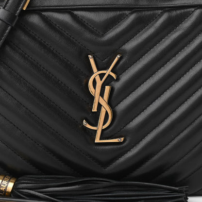 Saint Laurent Calfskin Matelasse Monogram Lou Camera Bag Black 13 of 13