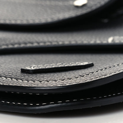 Christian Dior X KAWS Grained Calfskin Saddle Wristlet Black 9 of 9