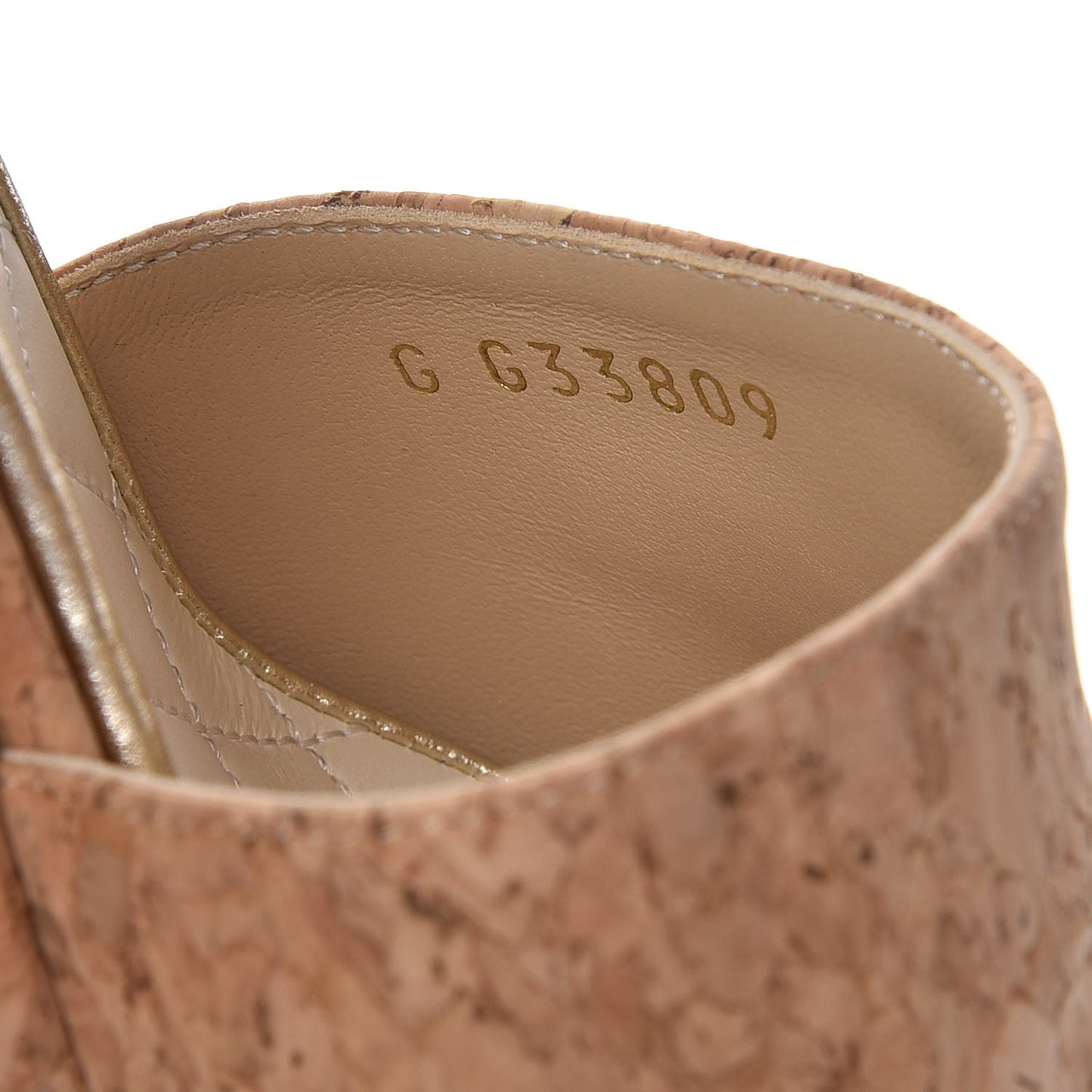 Cork Wedge Sandals 38 Brown