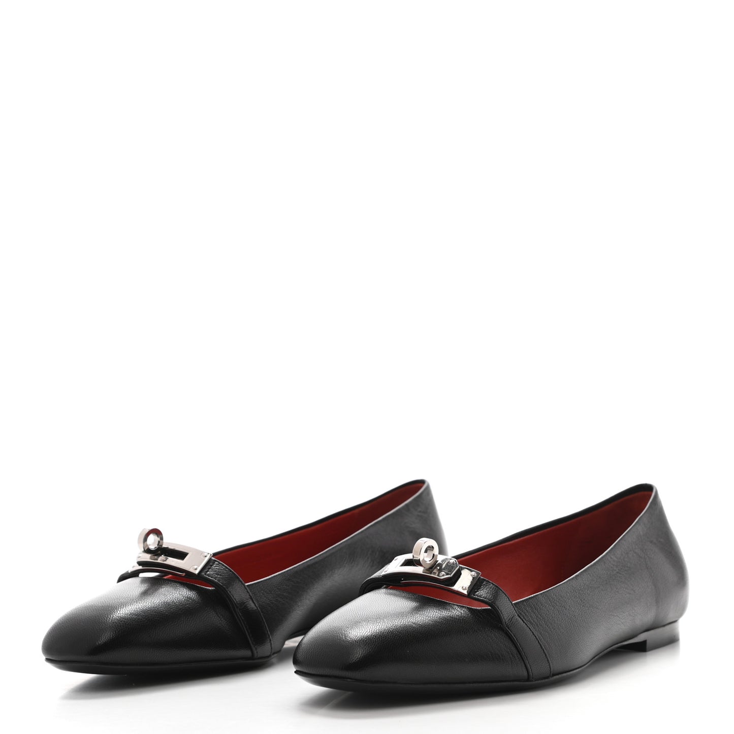 Goatskin Bilbao Ballerina Flats 36.5 Black