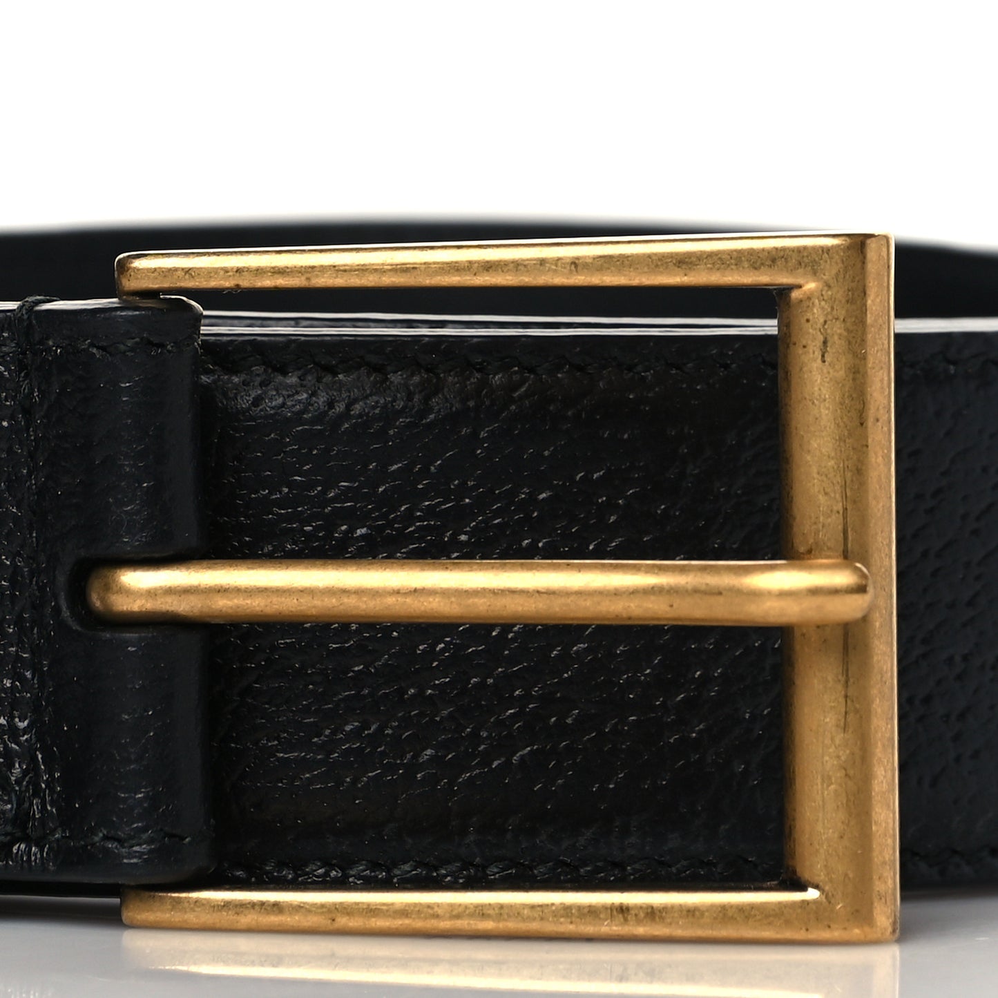 Textured Dollar Calfskin Bees And Stars Print Mens 35mm Belt 95 38 Black Gold