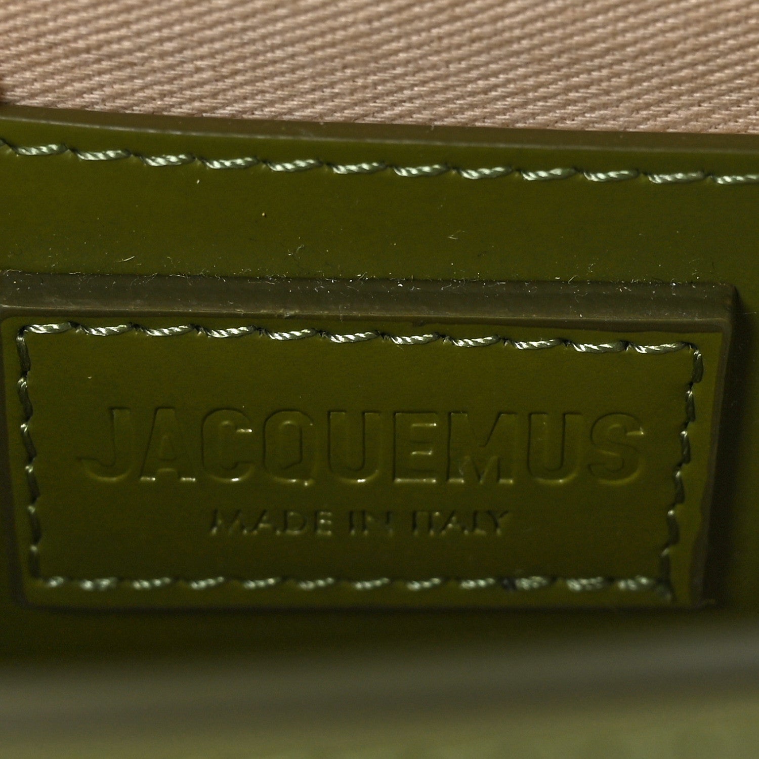 Jacquemus Smooth Calfskin Le Grand Bambino Khaki 6 of 8