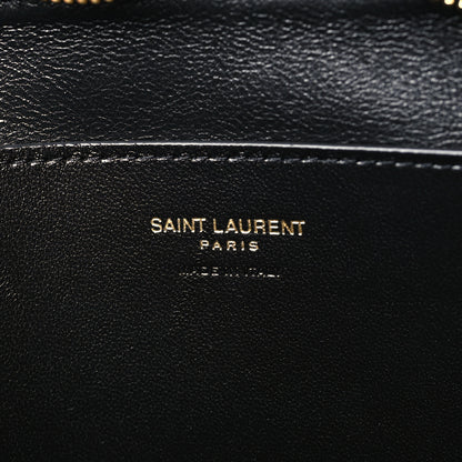 Saint Laurent Lambskin Small Calypso Pouch Black 6 of 9