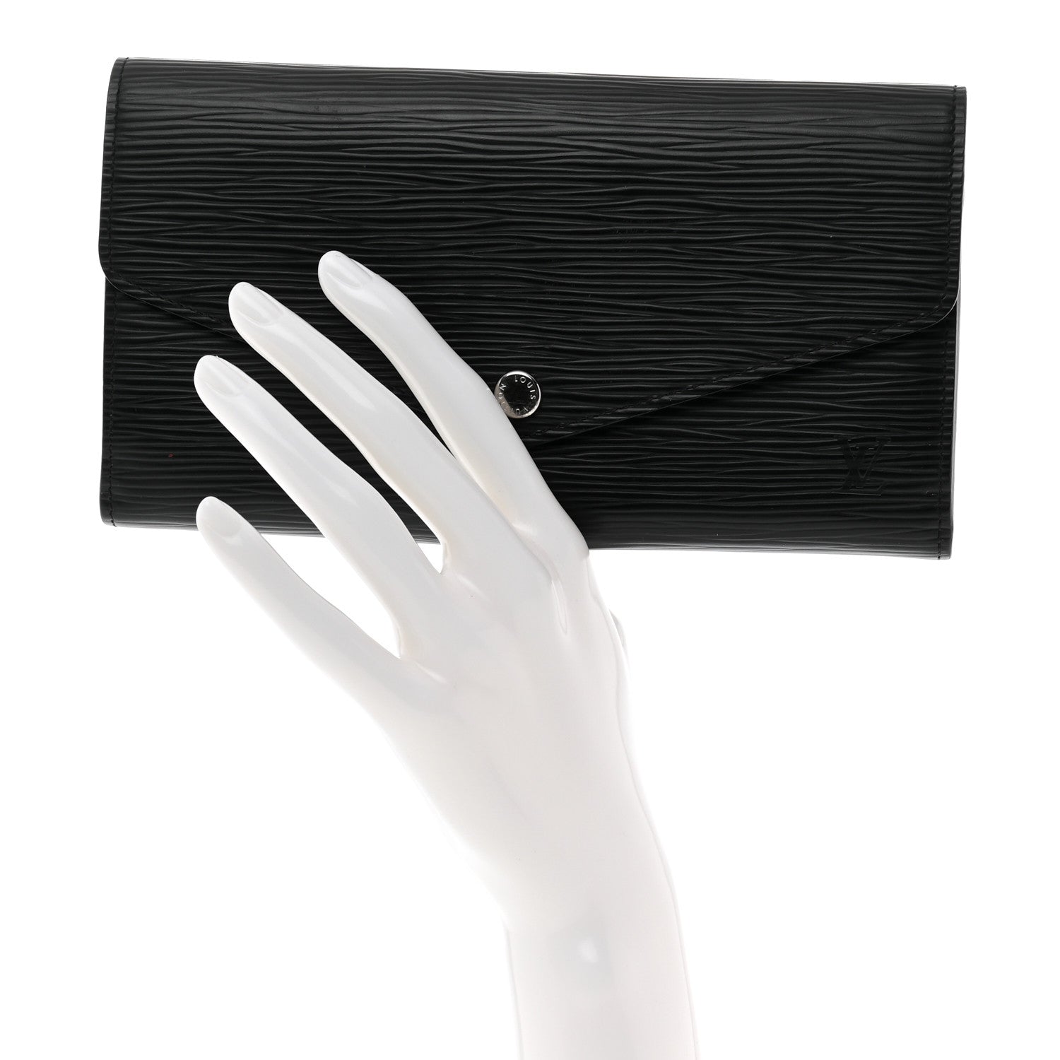 Louis Vuitton Epi Sarah Wallet NM Black 2 of 6
