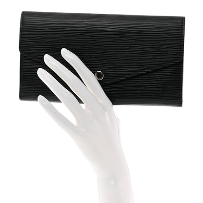 Louis Vuitton Epi Sarah Wallet NM Black 2 of 6