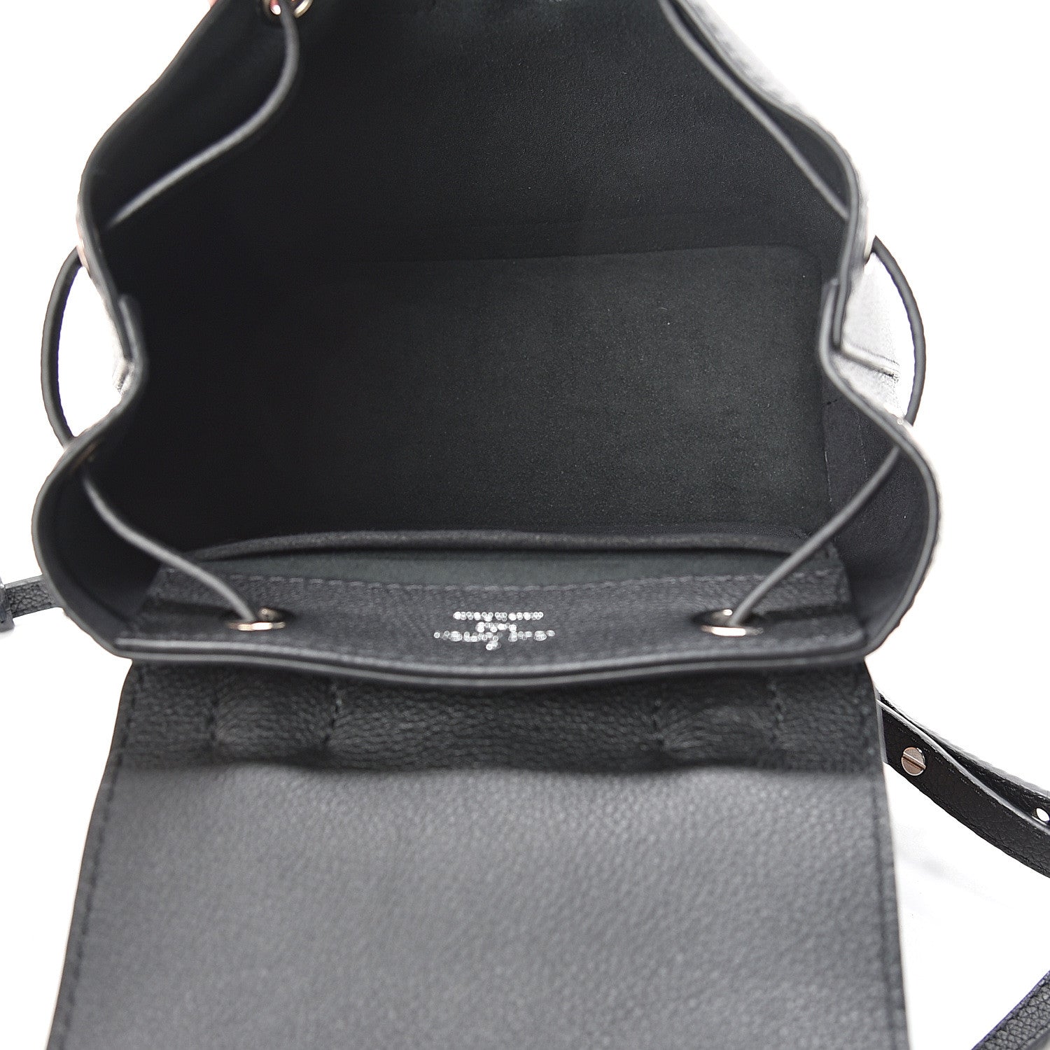 Louis Vuitton Calfskin Lockme Mini Backpack Black 4 of 12
