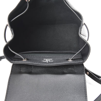 Louis Vuitton Calfskin Lockme Mini Backpack Black 4 of 12