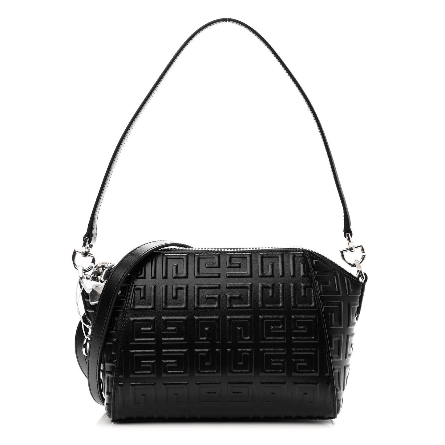 Calfskin Logo Embossed XS Antigona 4G Black