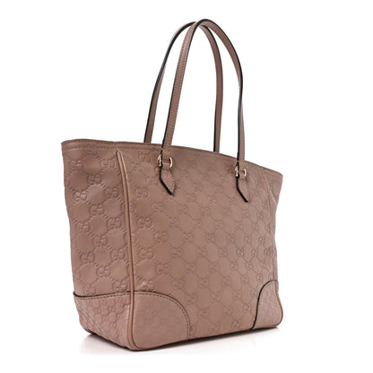 Gucci Guccissima Small Bree Zippered Tote Soft Pink 2 of 9