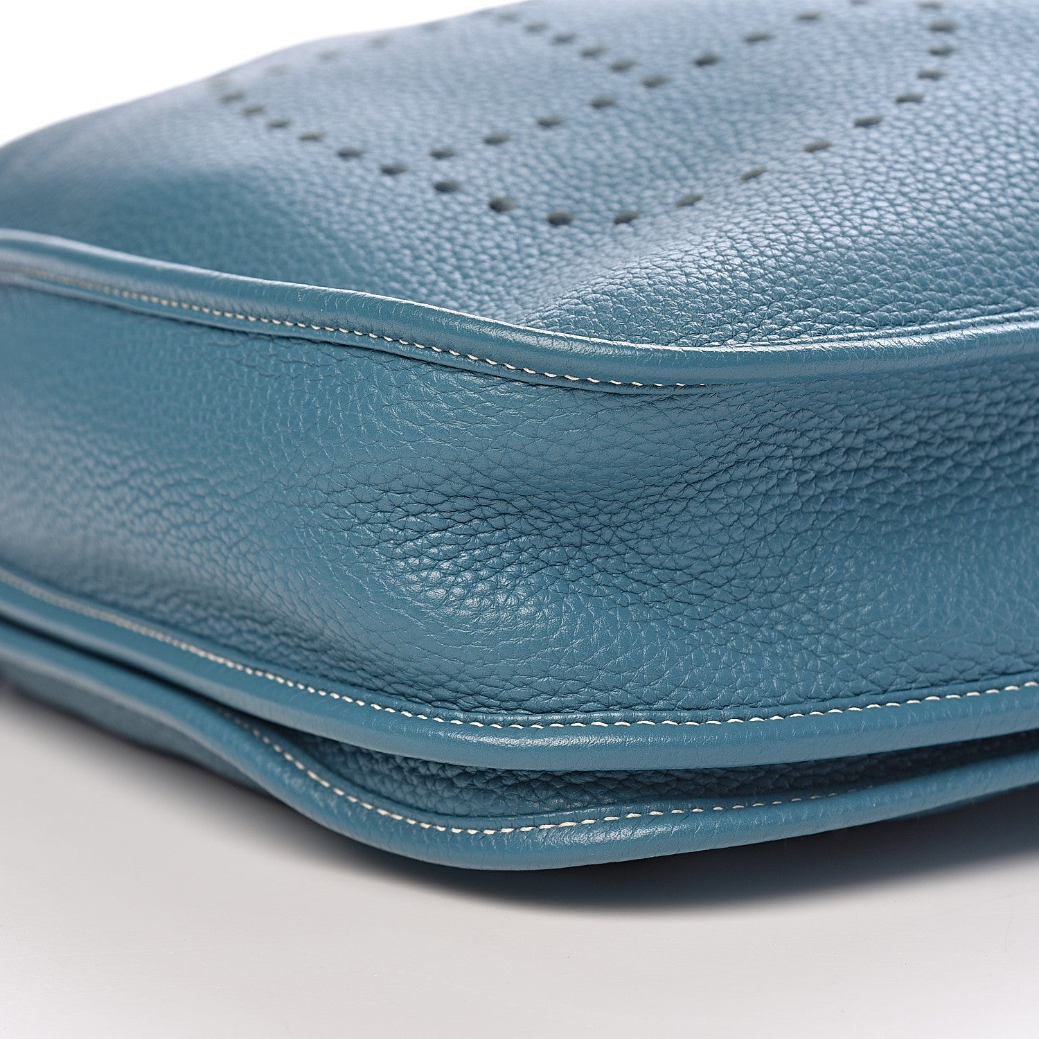 Hermes Taurillon Clemence Evelyne III PM Blue Jean 10 of 10