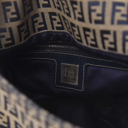 Fendi Zucchino Mama Baguette Navy 8 of 10