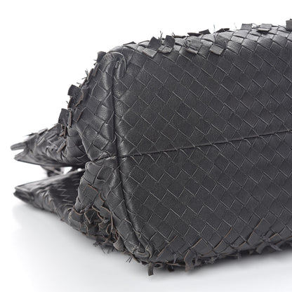 Bottega Veneta Nappa Intrecciato Frayed Tote Black 9 of 10