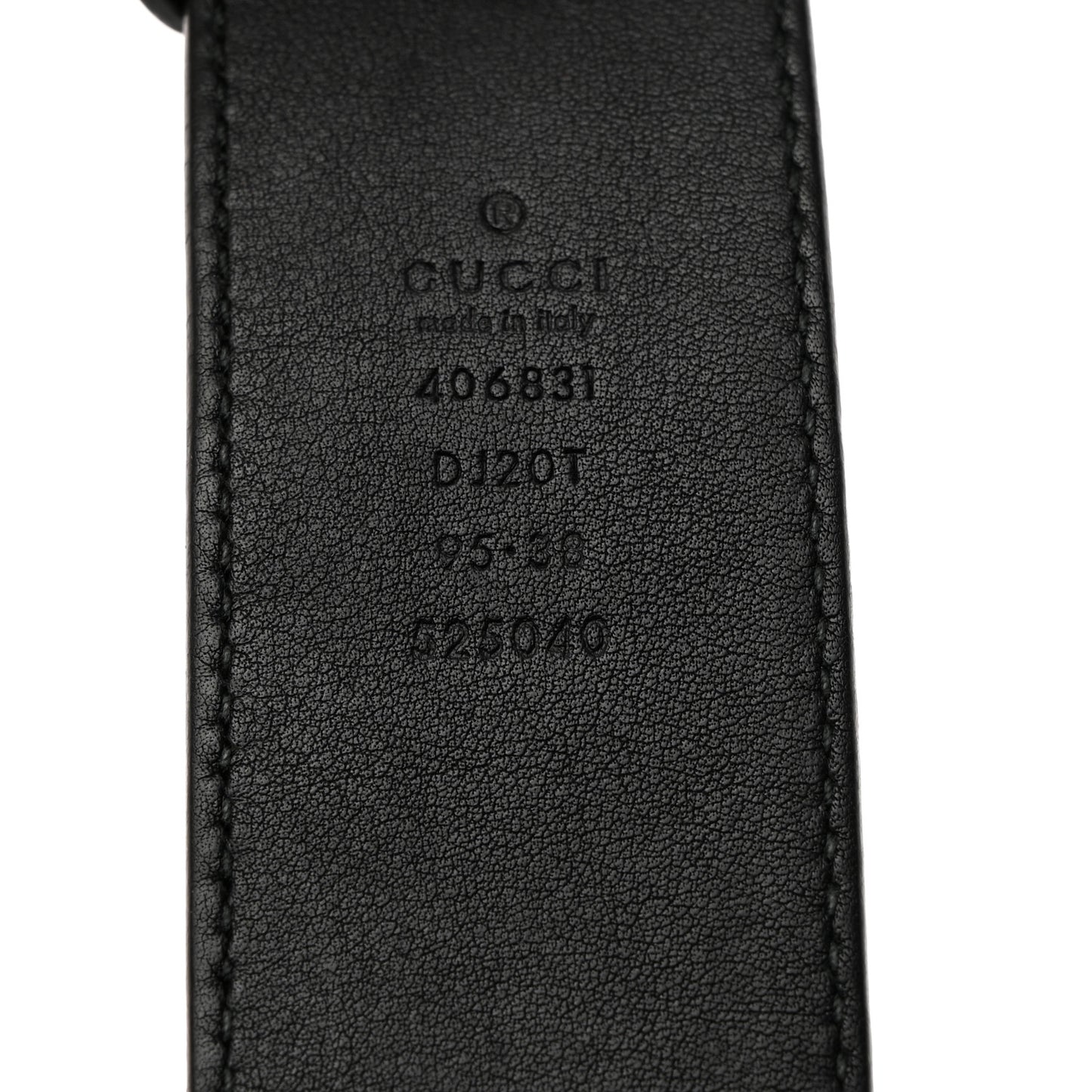 Textured Calfskin Double G 40mm Belt 95 38 Black