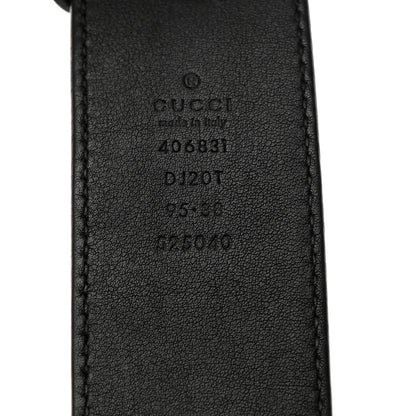 Gucci Textured Calfskin Double G 40mm Belt 95 38 Black 4 of 7