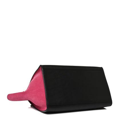 Celine Smooth Calfskin Suede Small Tri-Color Trapeze Pink 7 of 17