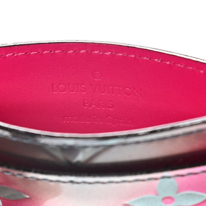 Louis Vuitton Metallic Vernis Card Holder Blue Pink 5 of 6