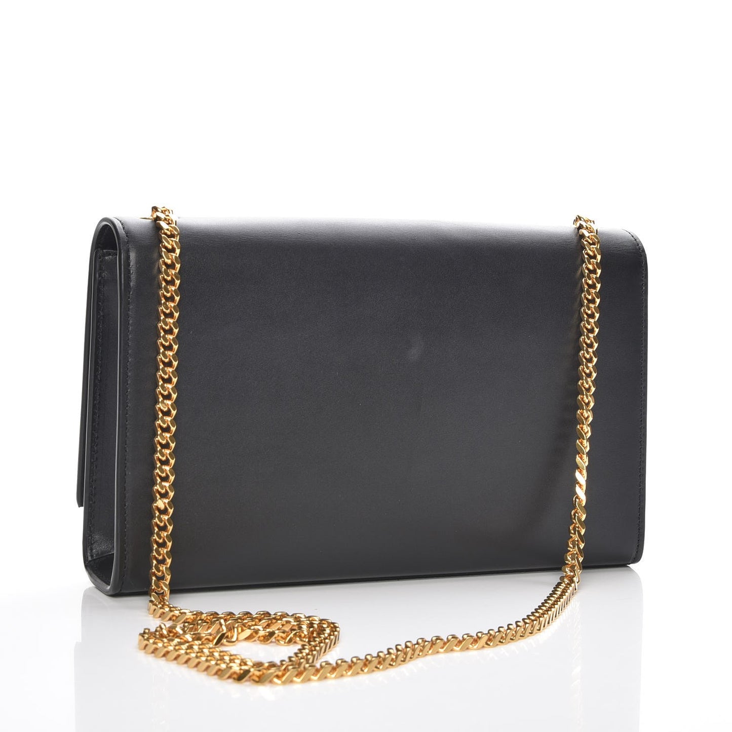 Smooth Calfskin Medium Classic Monogram Kate Tassel Satchel Black