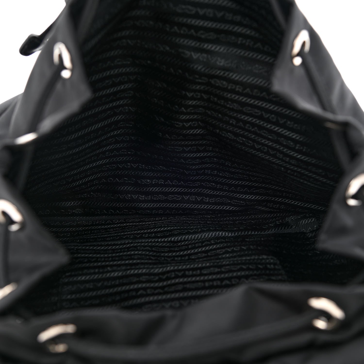 Prada Nylon Vela Medium Backpack Black 5 of 11