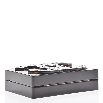 Chanel Plexiglass Crystal CC Minaudiere Clutch Black Copper 4 of 9