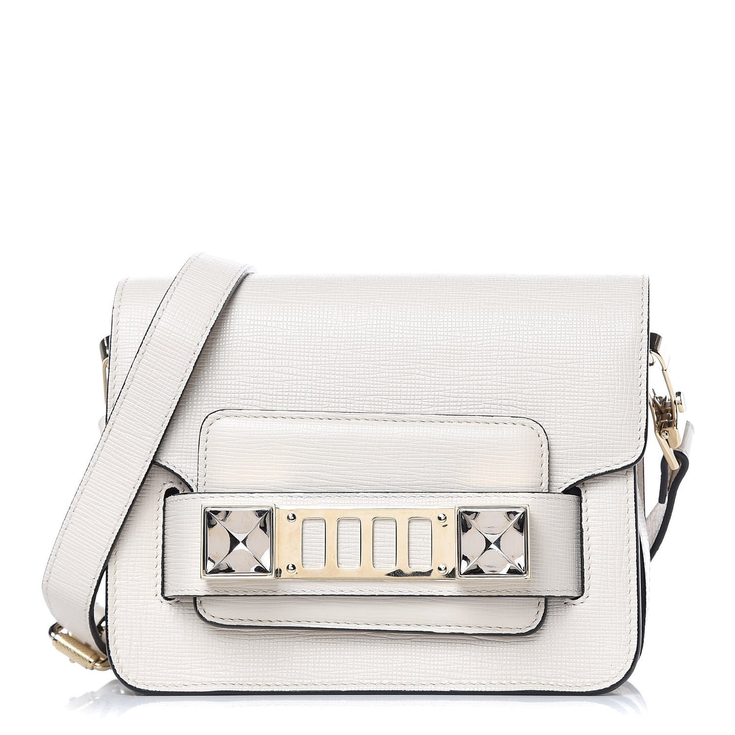 Linosa Calfskin Tiny PS11 Classic Shoulder Bag White