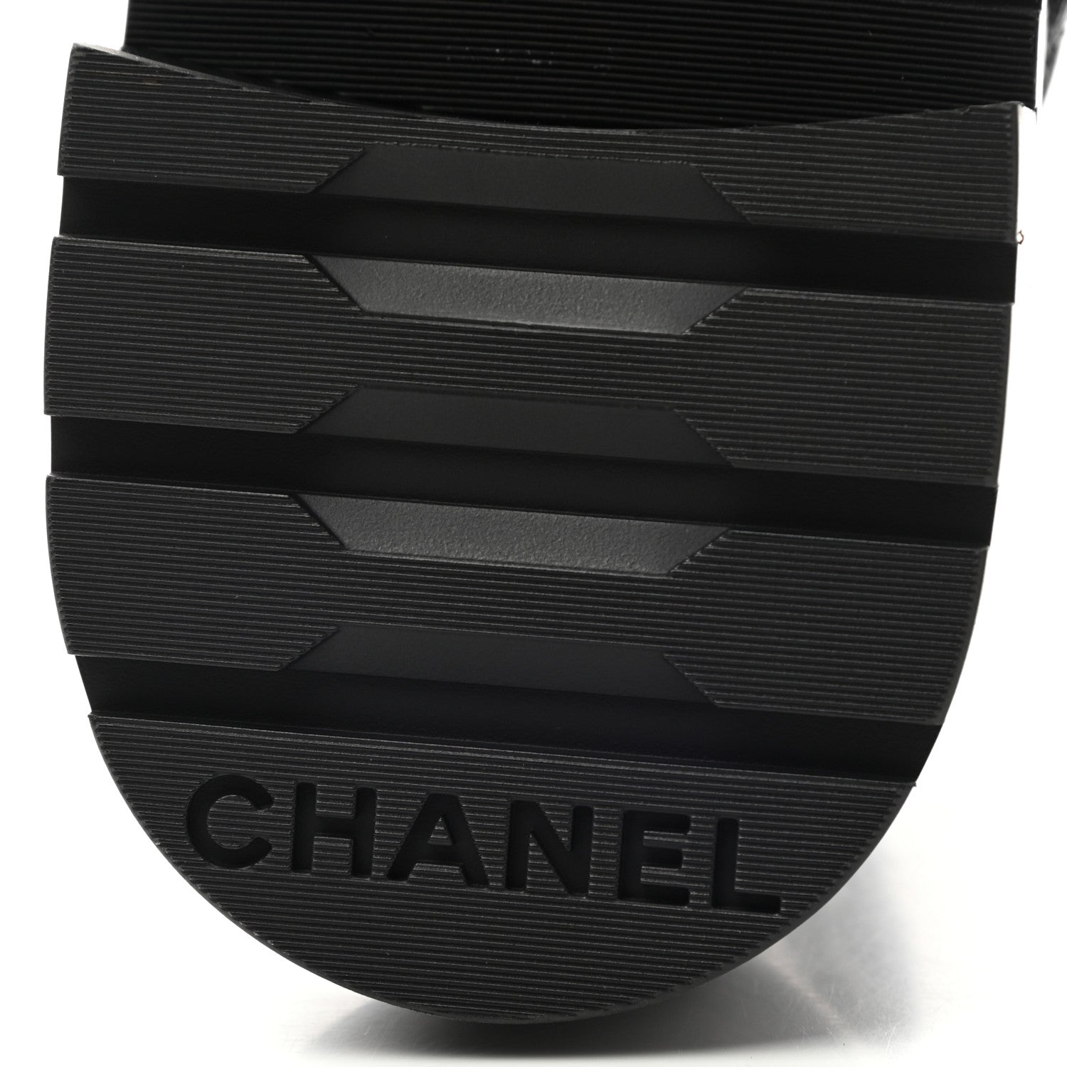 Chanel Shiny Lambskin Quilted Lace Up Combat Boots 40 Black 7 of 10