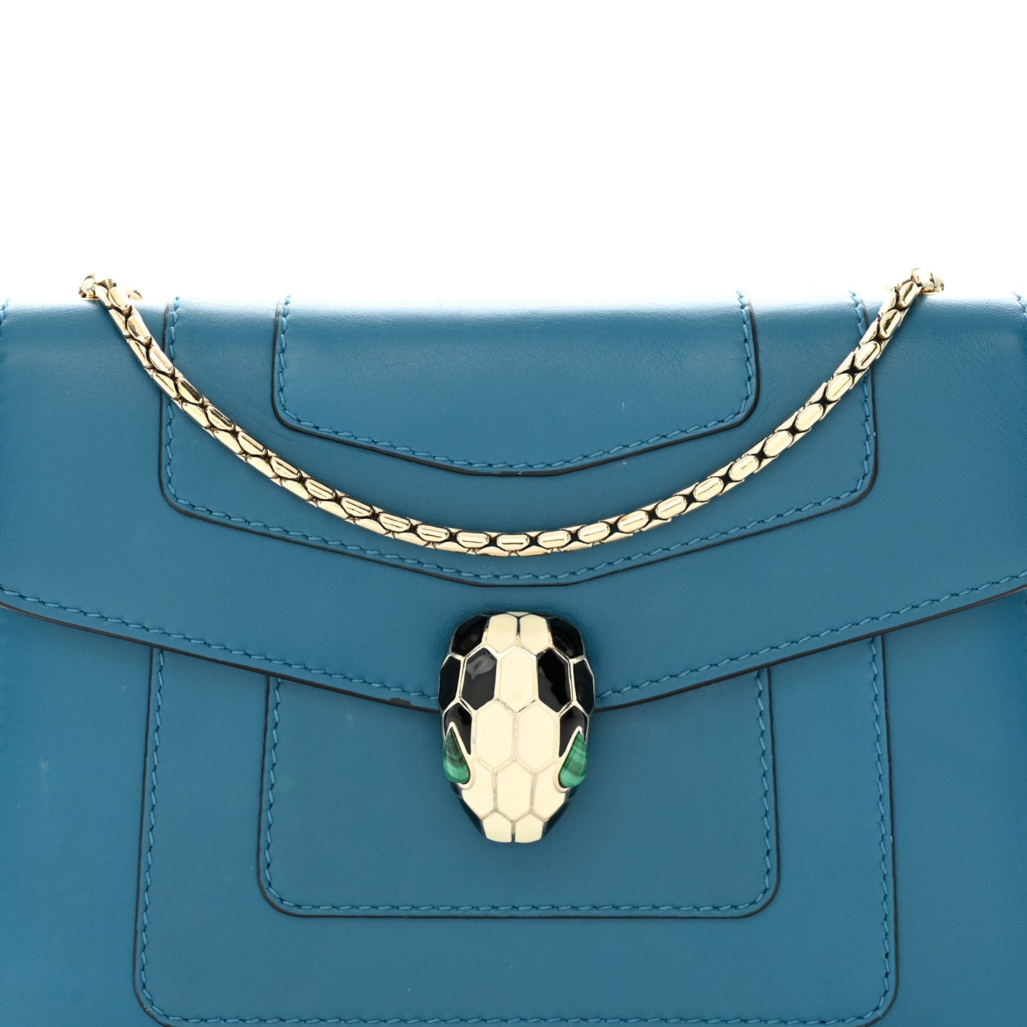 Calfskin Serpenti Forever Crossbody Blue