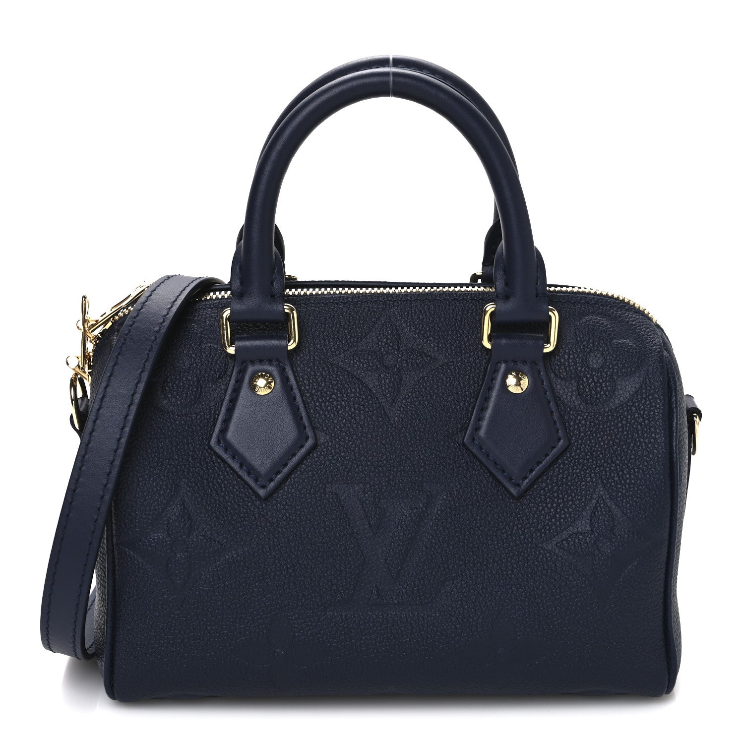 Louis Vuitton Empreinte Monogram Giant Speedy Bandouliere 20 Navy 1 of 9