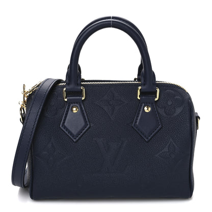 Louis Vuitton Empreinte Monogram Giant Speedy Bandouliere 20 Navy 1 of 9
