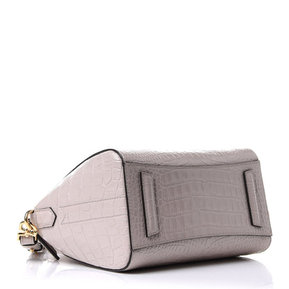 Givenchy Calfskin Crocodile Embossed Mini Antigona Dune 4 of 10