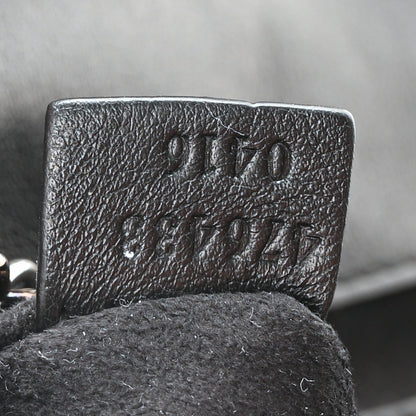 Gucci Patent Lambskin Enamel Matelasse Monochrome Super Mini GG Marmont Shoulder Bag Black 7 of 10