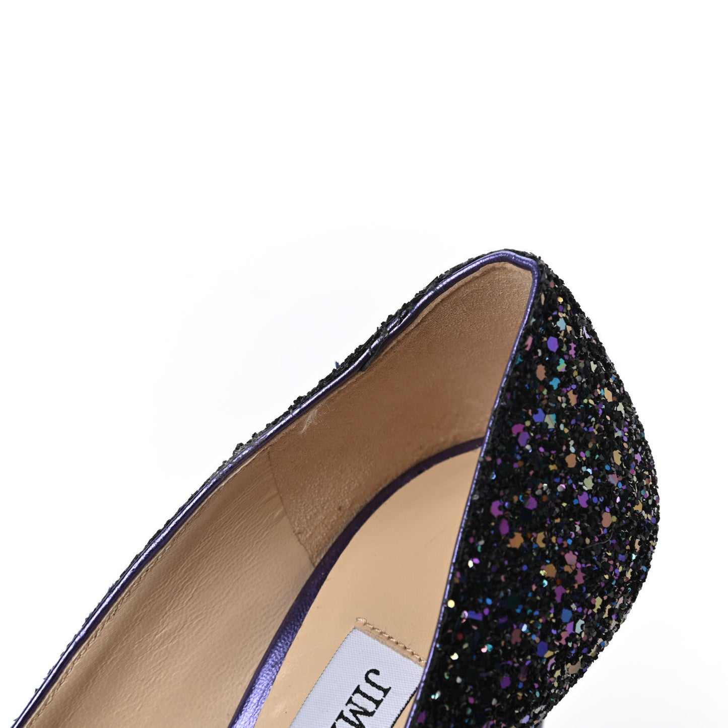 Coarse Glitter Crown 100 Peep Toe Platform Pumps 35 Petrol