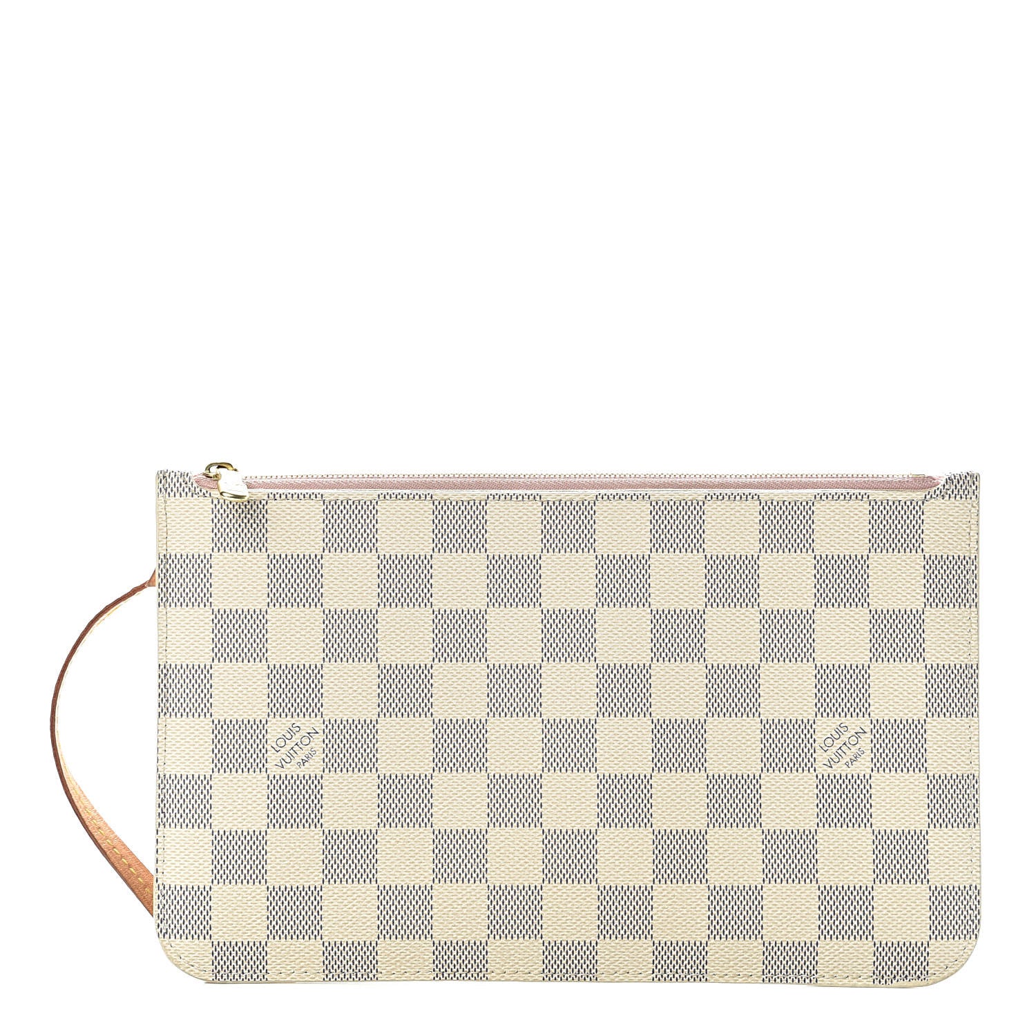 Louis Vuitton Damier Azur Neverfull MM GM Pochette Rose Ballerine 1 of 10