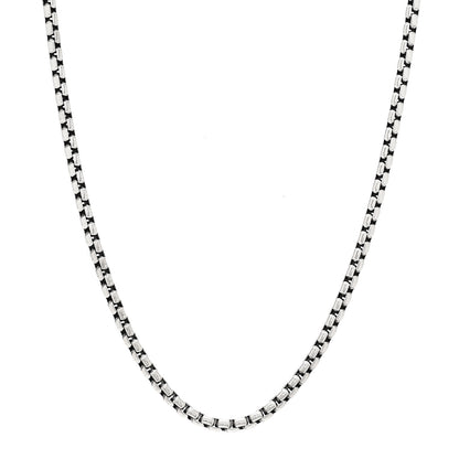 David Yurman Sterling Silver 14K Yellow Gold 3.6mm Medium Box Chain Necklace 16" 1 of 4