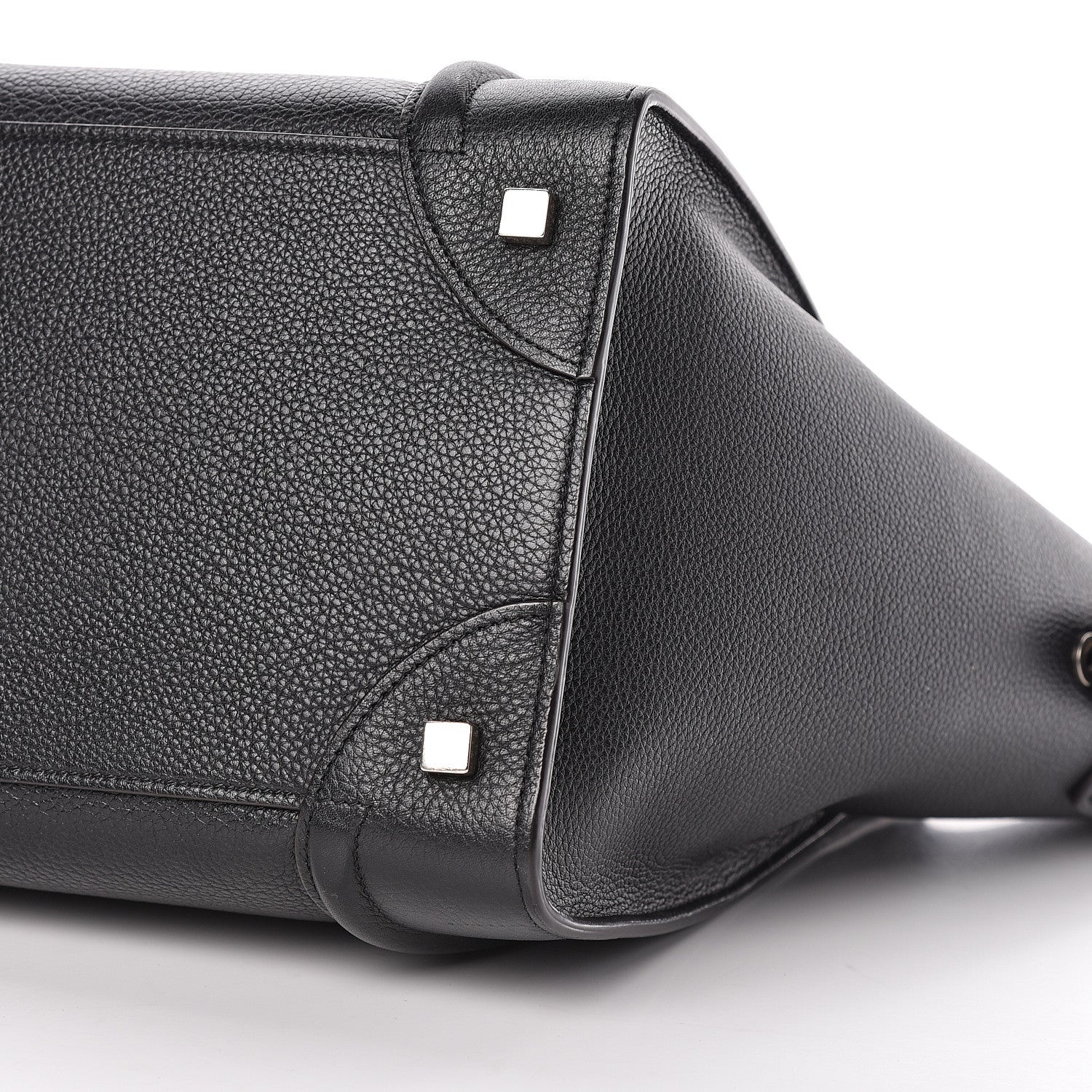 Celine Drummed Calfskin Mini Luggage Black 9 of 9