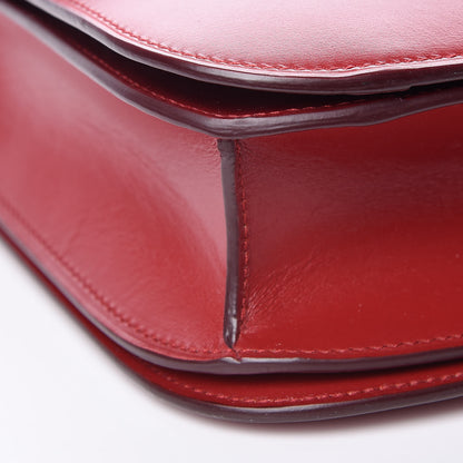 Celine Box Calfskin Medium Classic Box Flap Bag Red 8 of 9