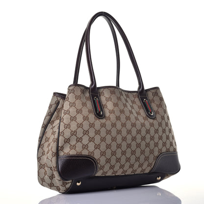 Gucci Monogram Medium Princy Tote Dark Brown 3 of 10