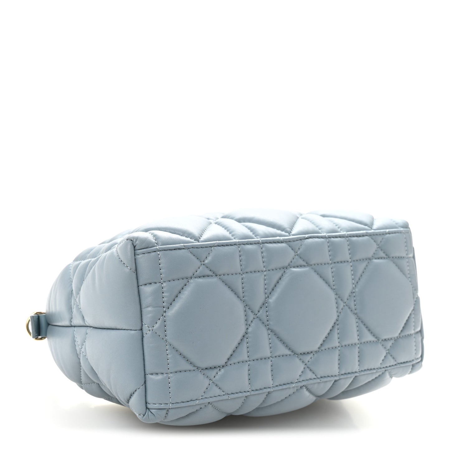 Calfskin Macrocannage Small Diortravel Nomad Pouch Bracing Blue