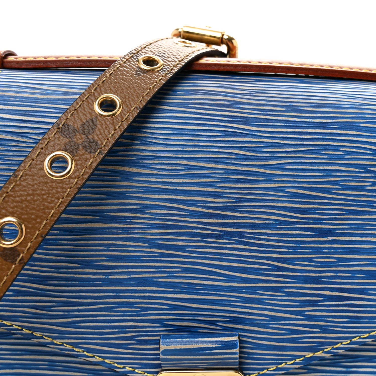 Louis Vuitton Epi Reverse Monogram Pochette Metis Denim Light 7 of 9