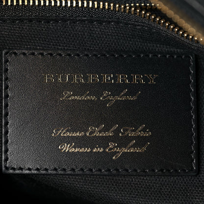 Burberry House Check Derby Calfskin Small Alchester Bowling Bag Black 6 of 12