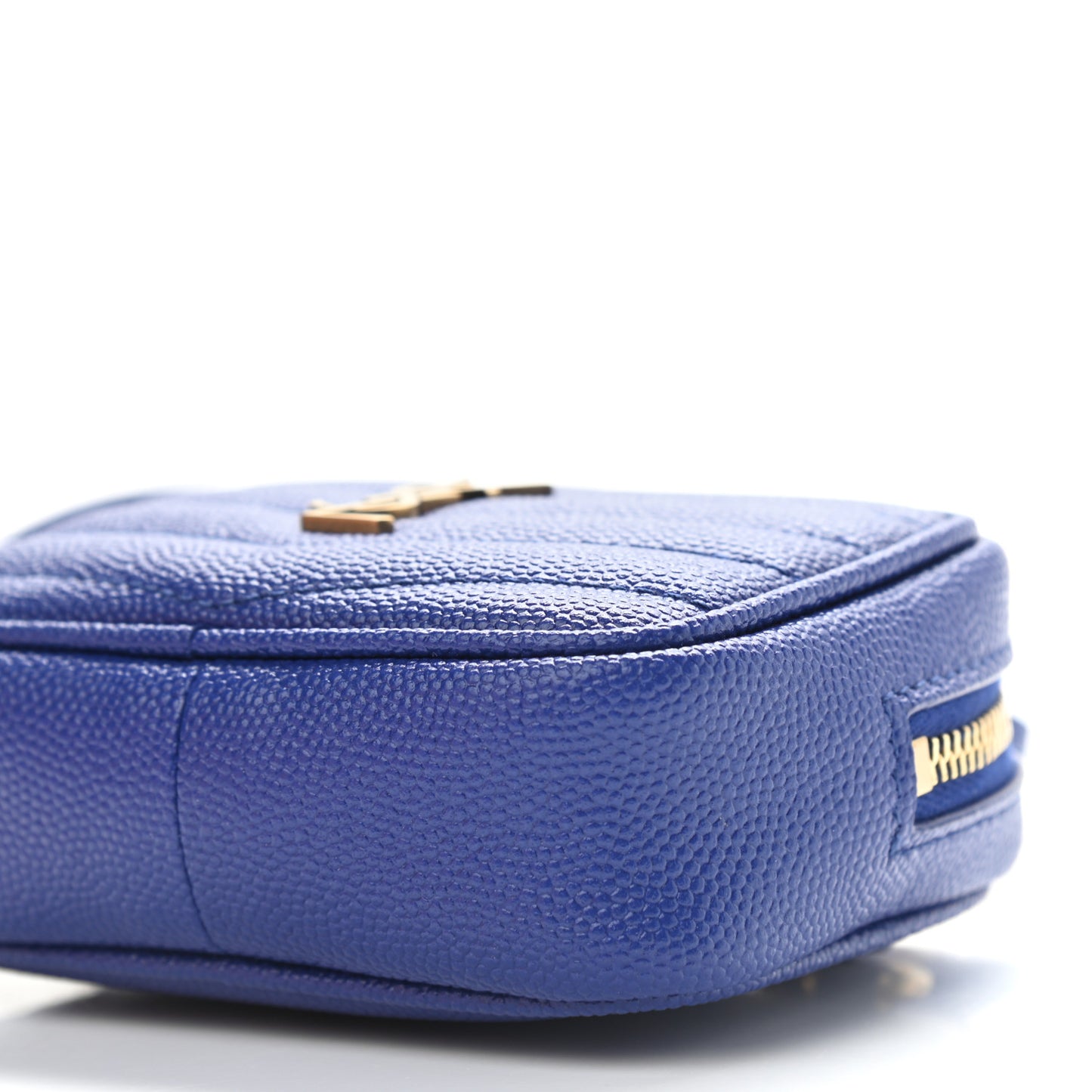 Grain De Poudre Matelasse Monogram Baby Lou Camera Bag Sapphire Blue