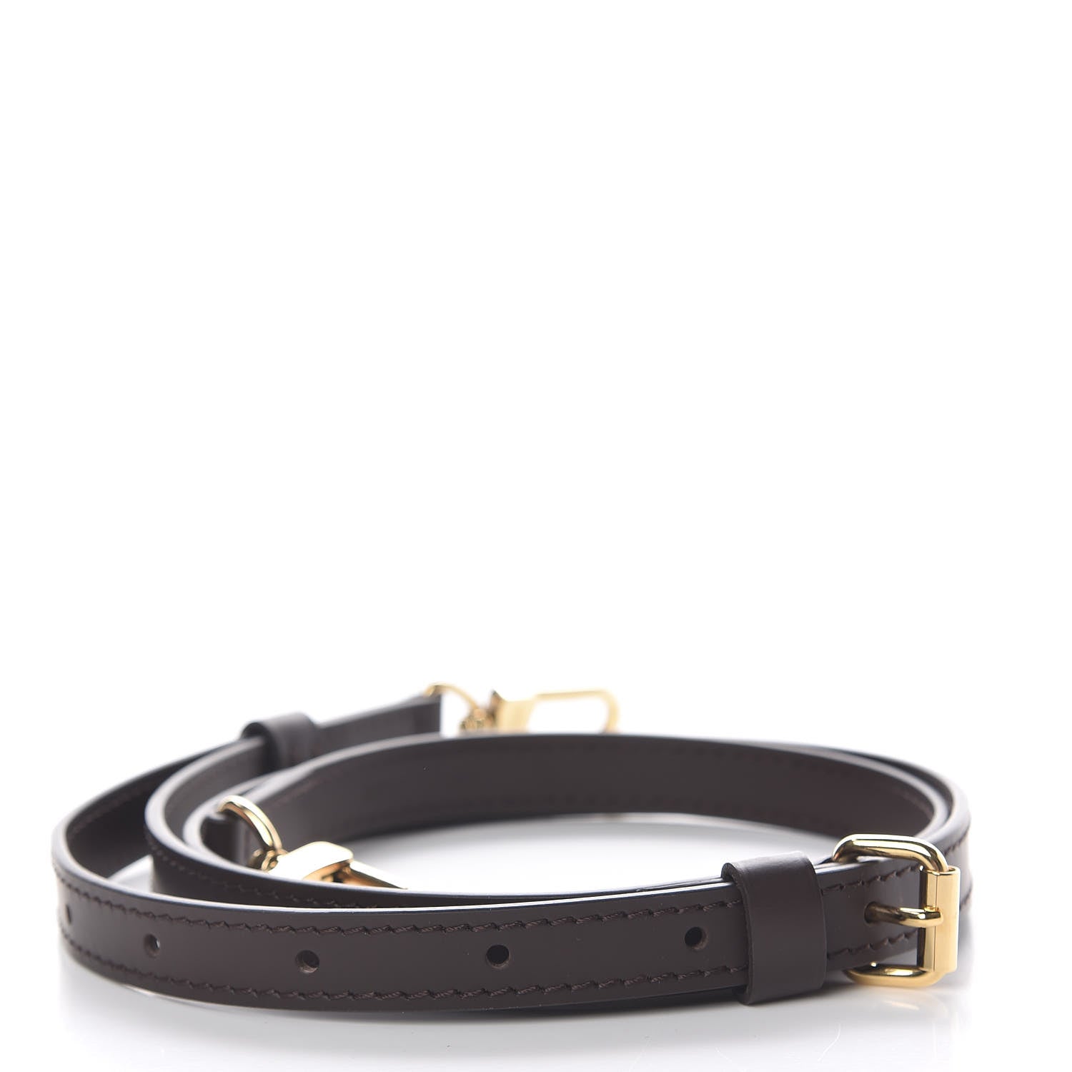 Louis Vuitton Calfskin 16mm Adjustable Shoulder Strap Brown 2 of 6