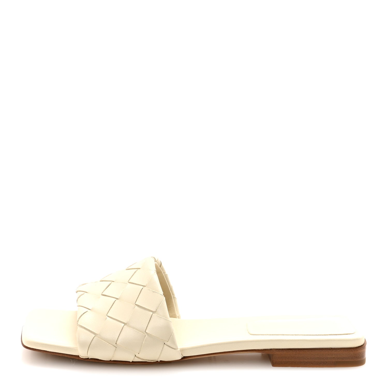 Bottega Veneta Nappa Intrecciato Parco Flat Sandals 40 Sea Salt 1 of 8