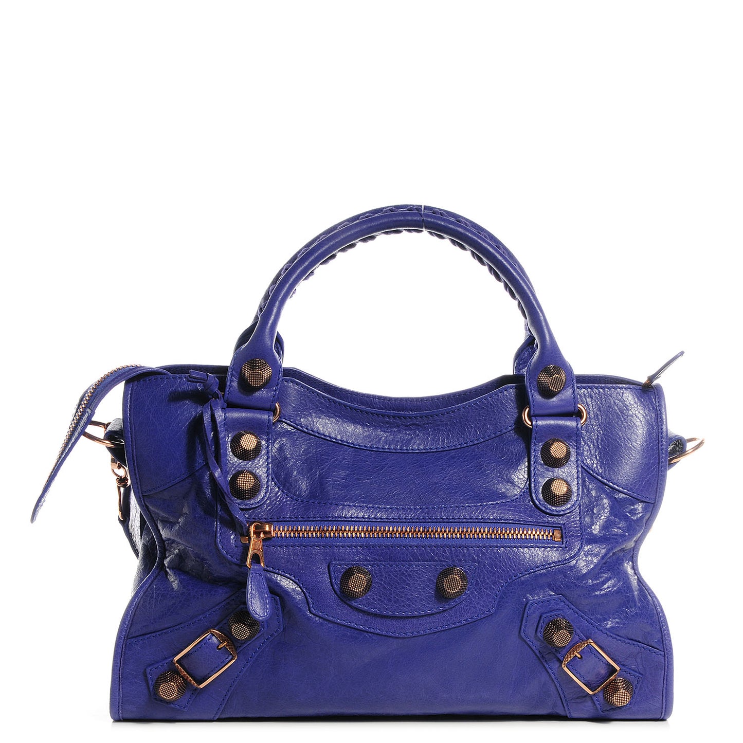 Agneau Giant 21 Rose Gold Hardware City Bleu Lavande