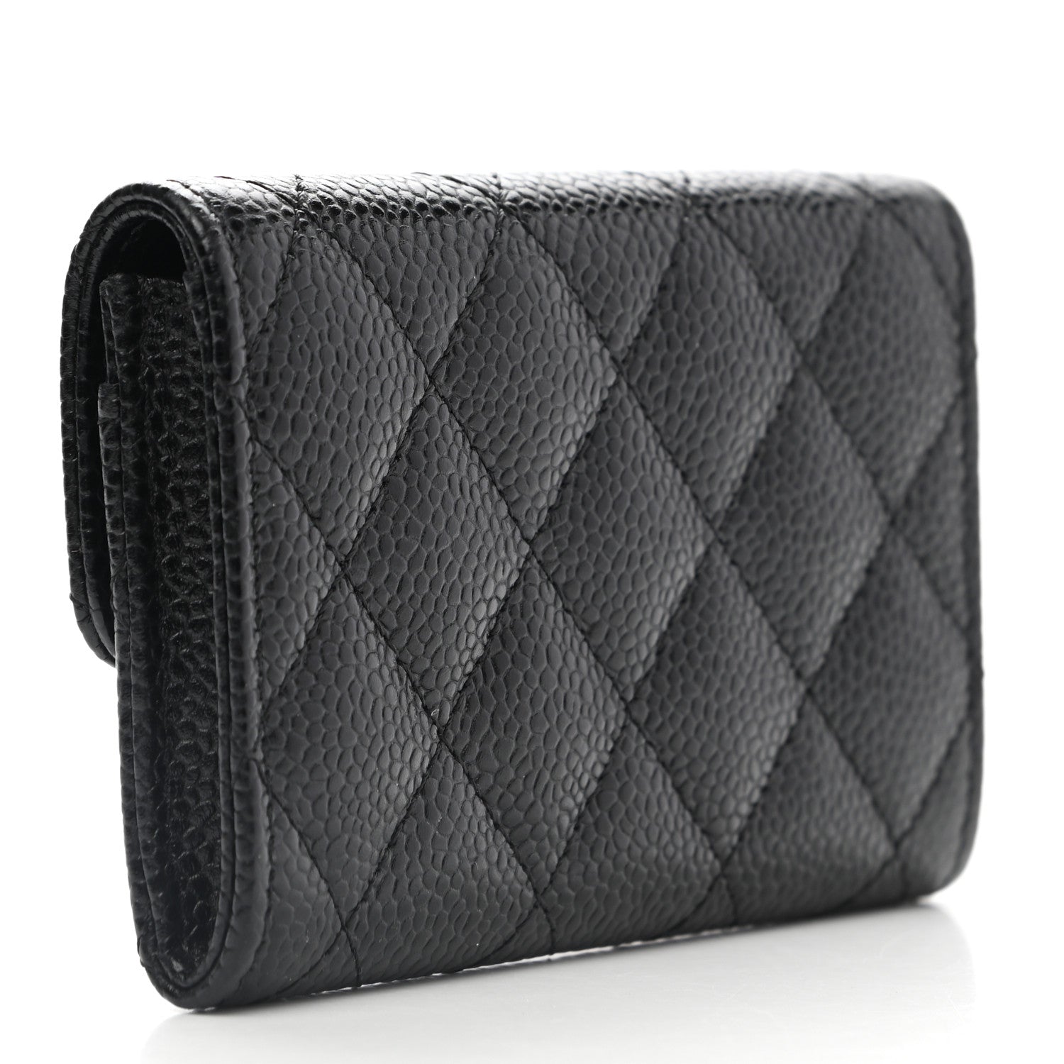 Chanel Caviar Quilted Flap Card Holder Black 3 of 9